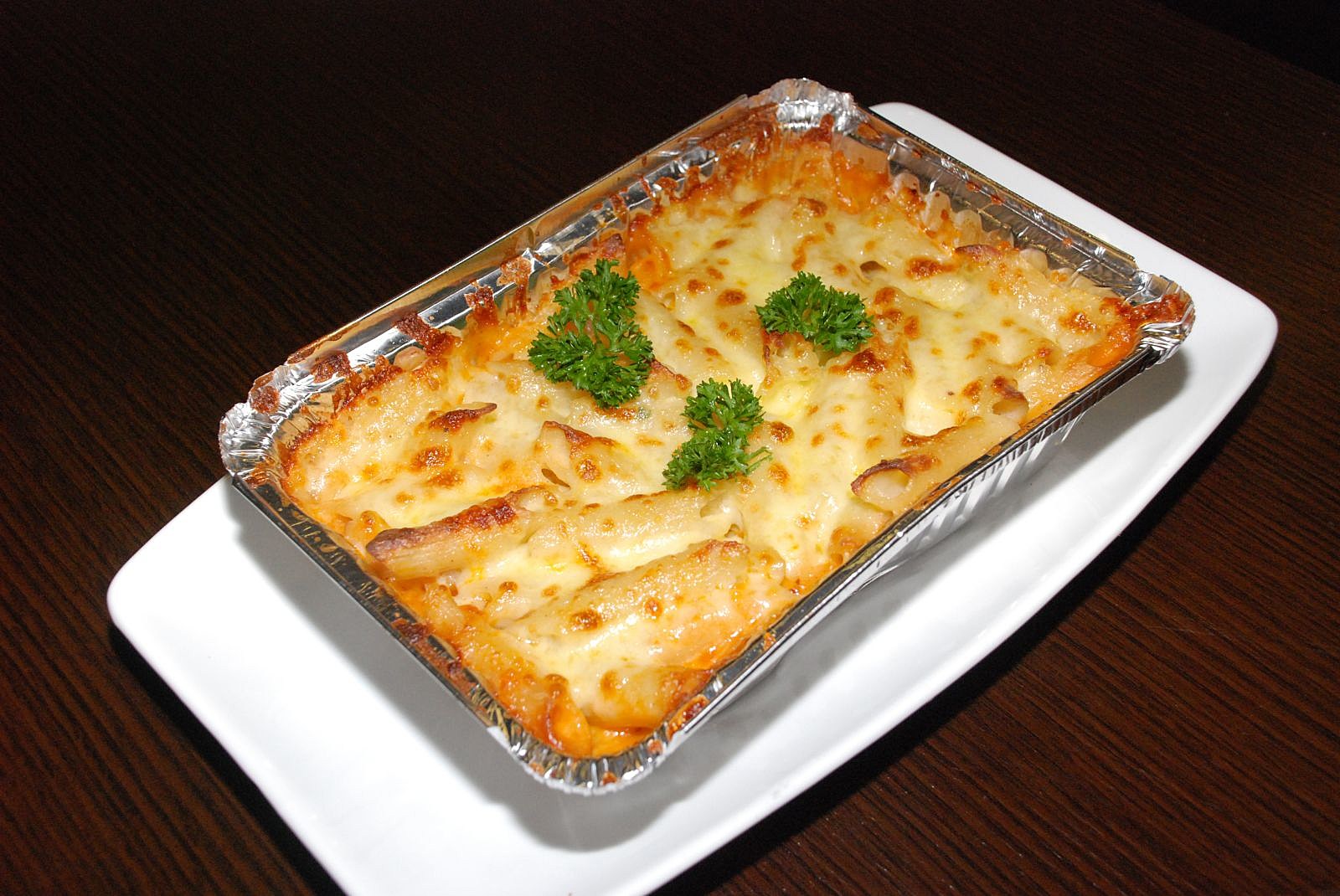 Lasagna in foil pan