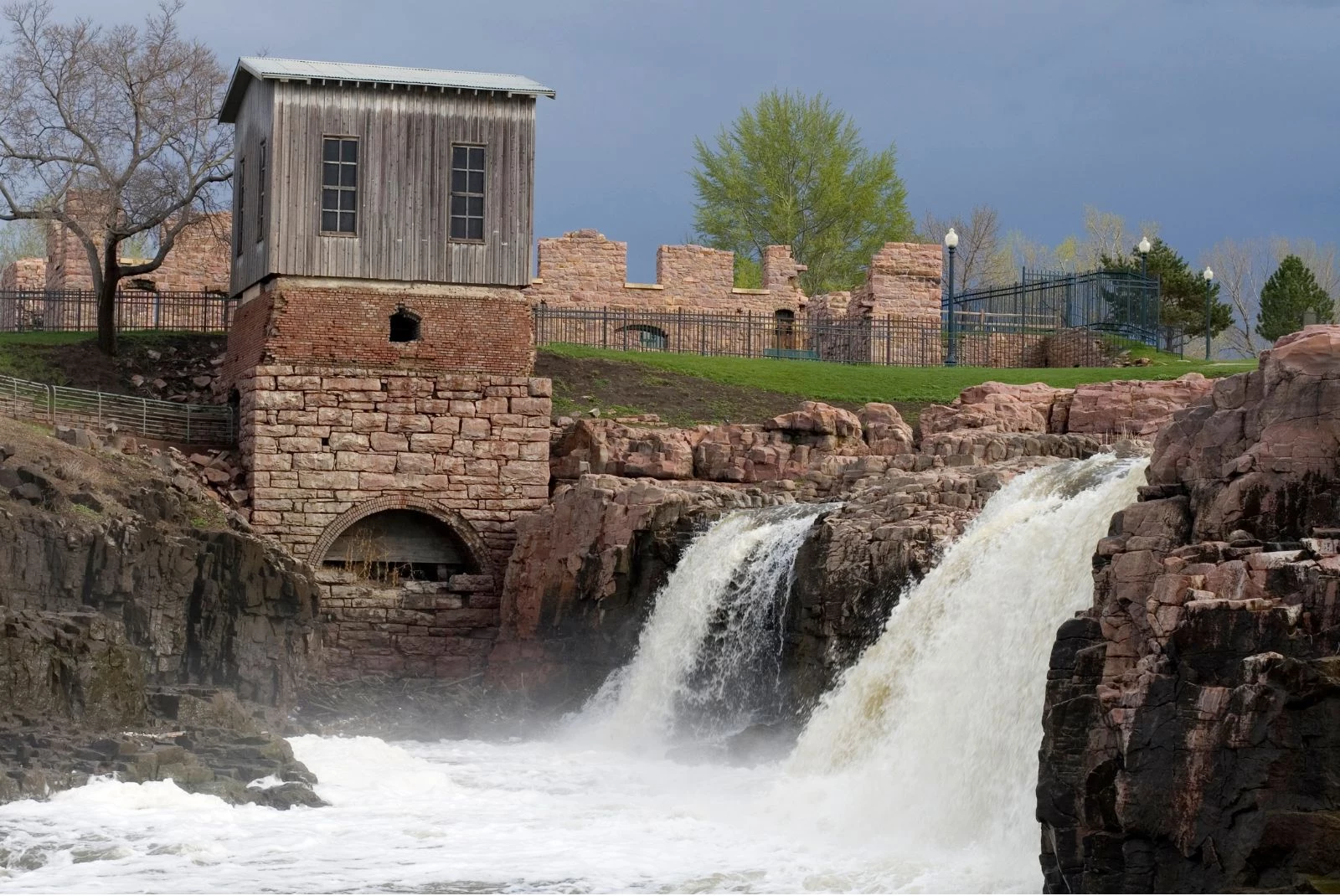 Falls on the Big Sioux River at Sioux Falls